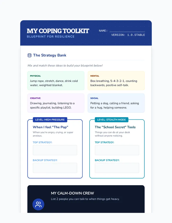 Coping Toolkit Plan