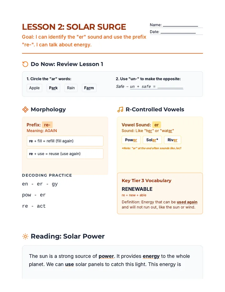 Solar Surge Handout 2