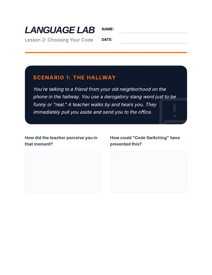 Language Lab Scenarios
