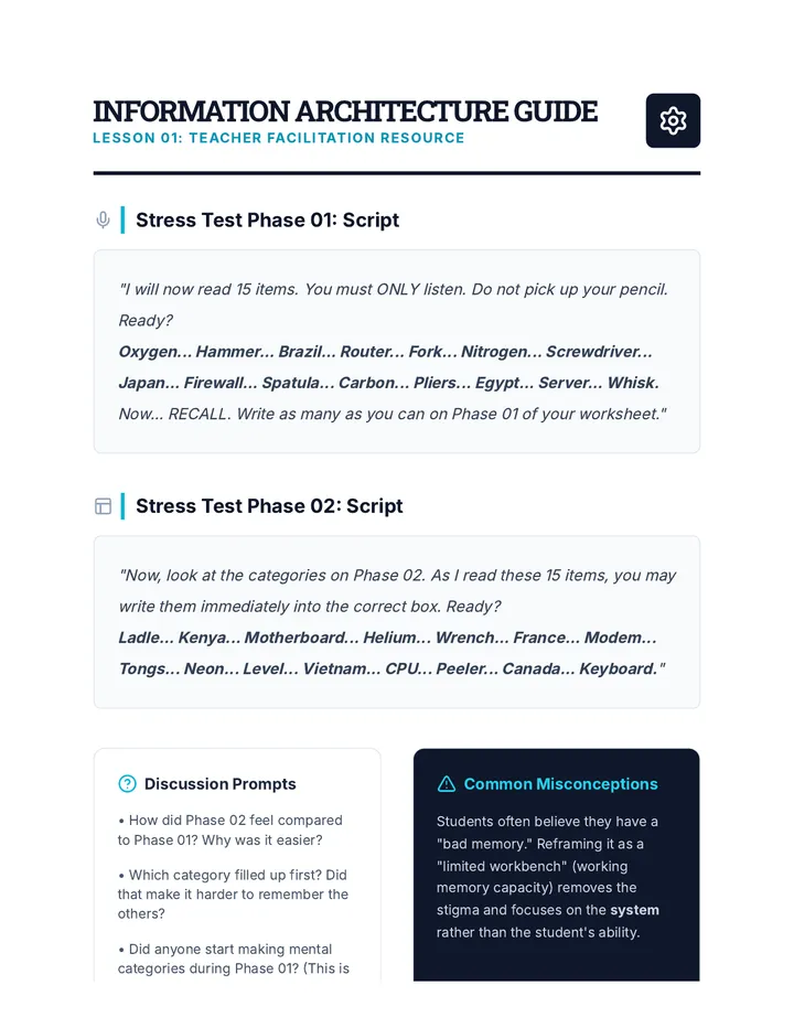 Teacher Facilitation Guide