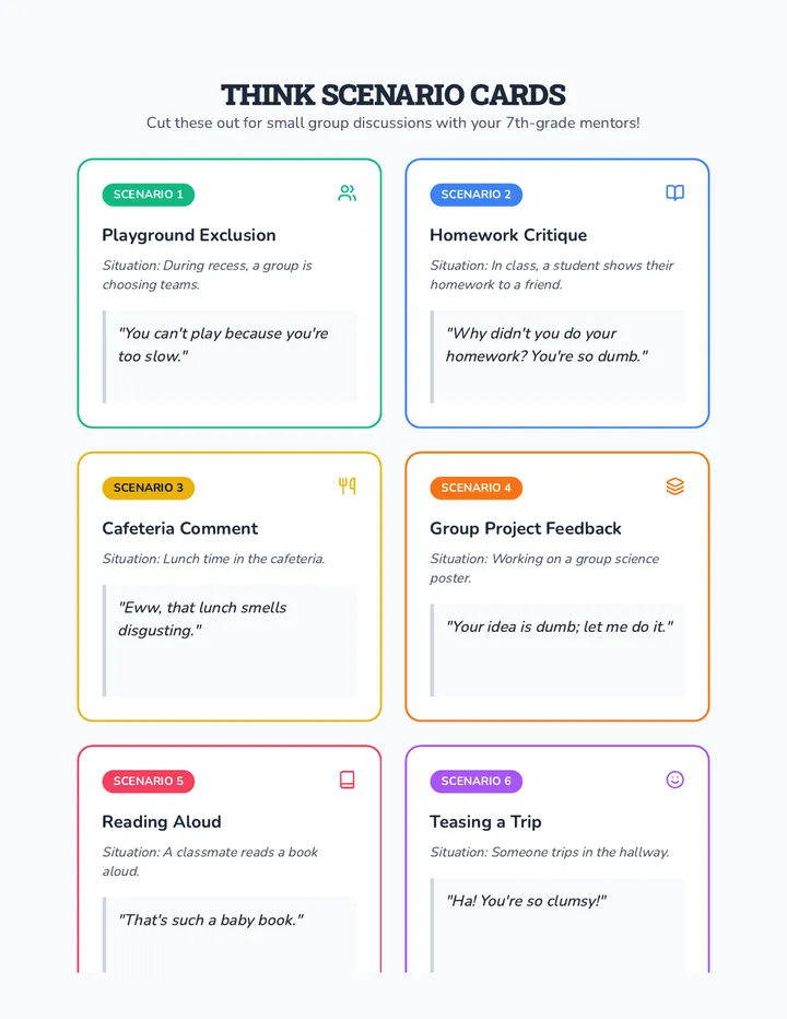 Think Scenario Cards