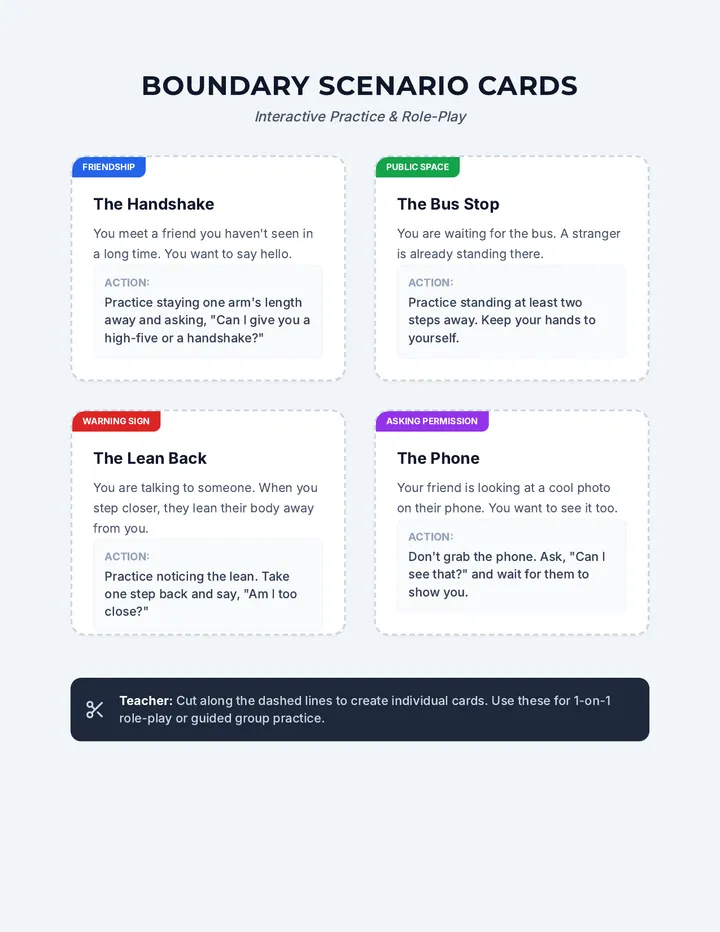 Boundaries Scenario Cards