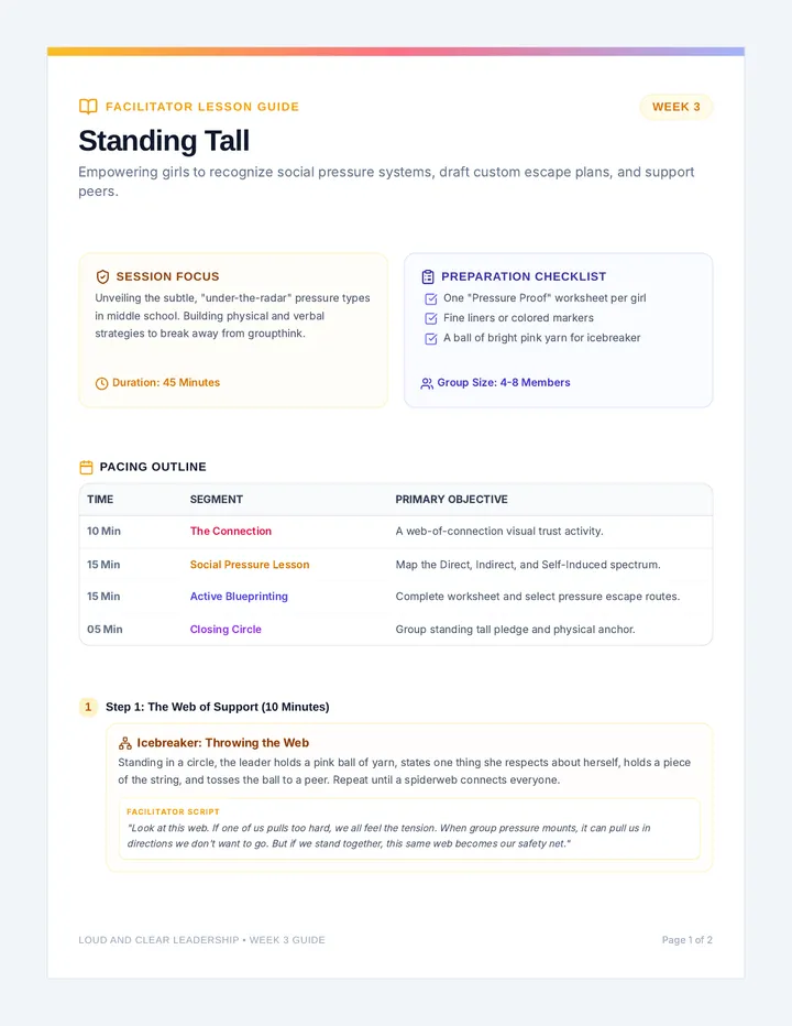 Standing Tall Teacher Guide