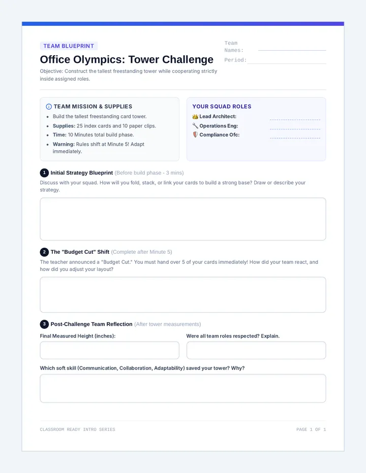 Office Olympics Challenge