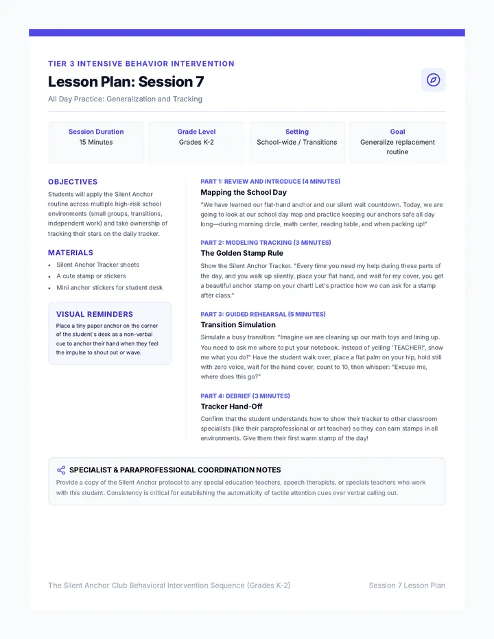 All Day Practice Lesson Plan
