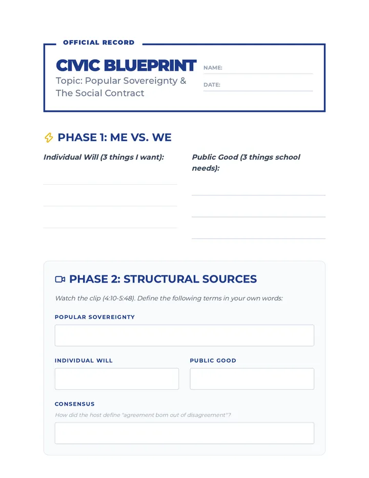 Blueprint Planning Worksheet