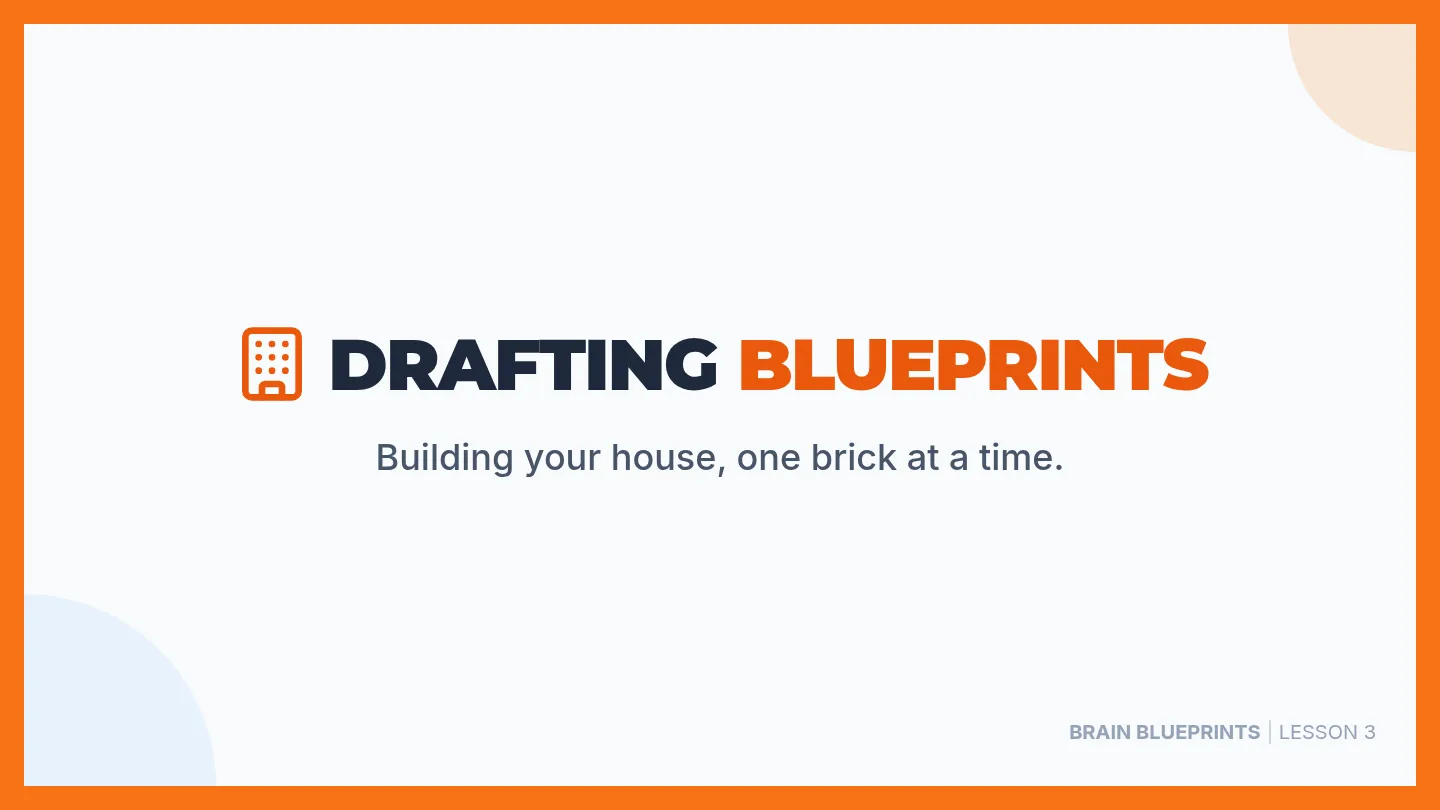 Drafting Blueprint Slides