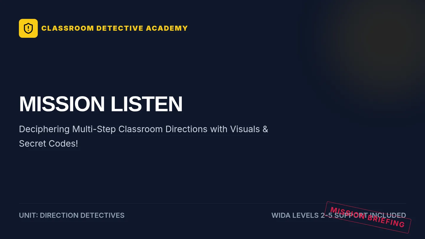 Mission Briefing Slides