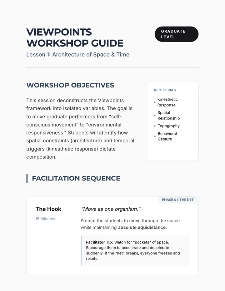 Viewpoints Facilitation Guide