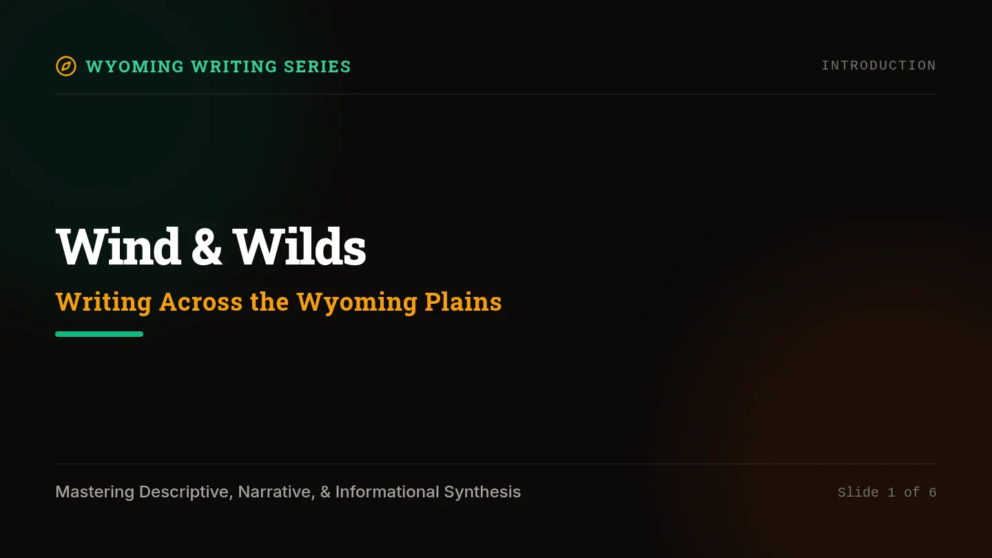 Wyoming Wilds Slides