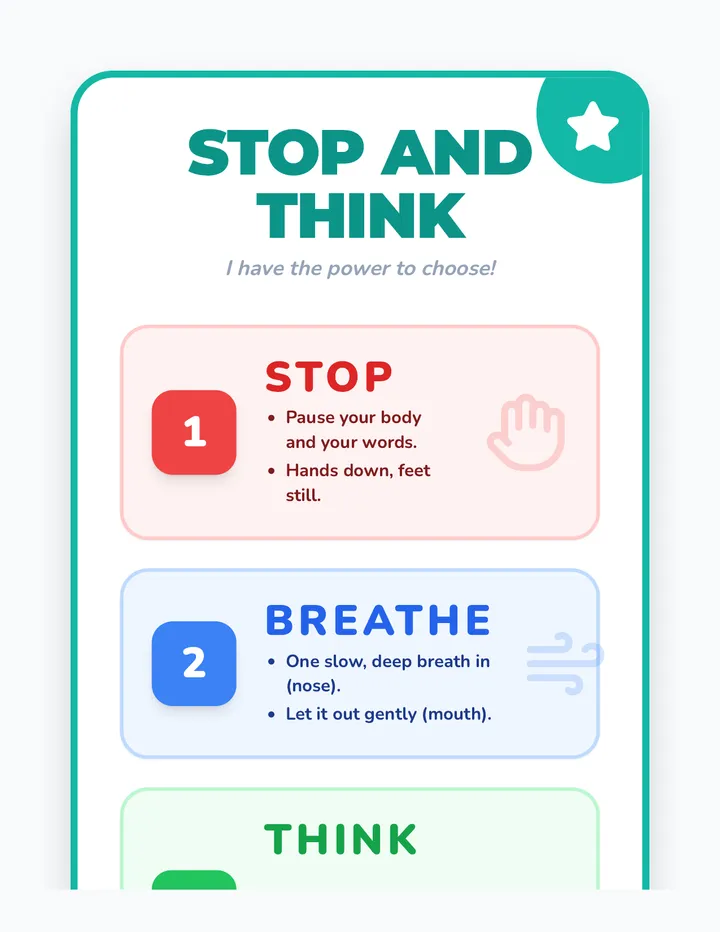 Stop and Think Poster