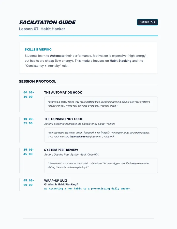 Mastery Facilitation Guide 7.0