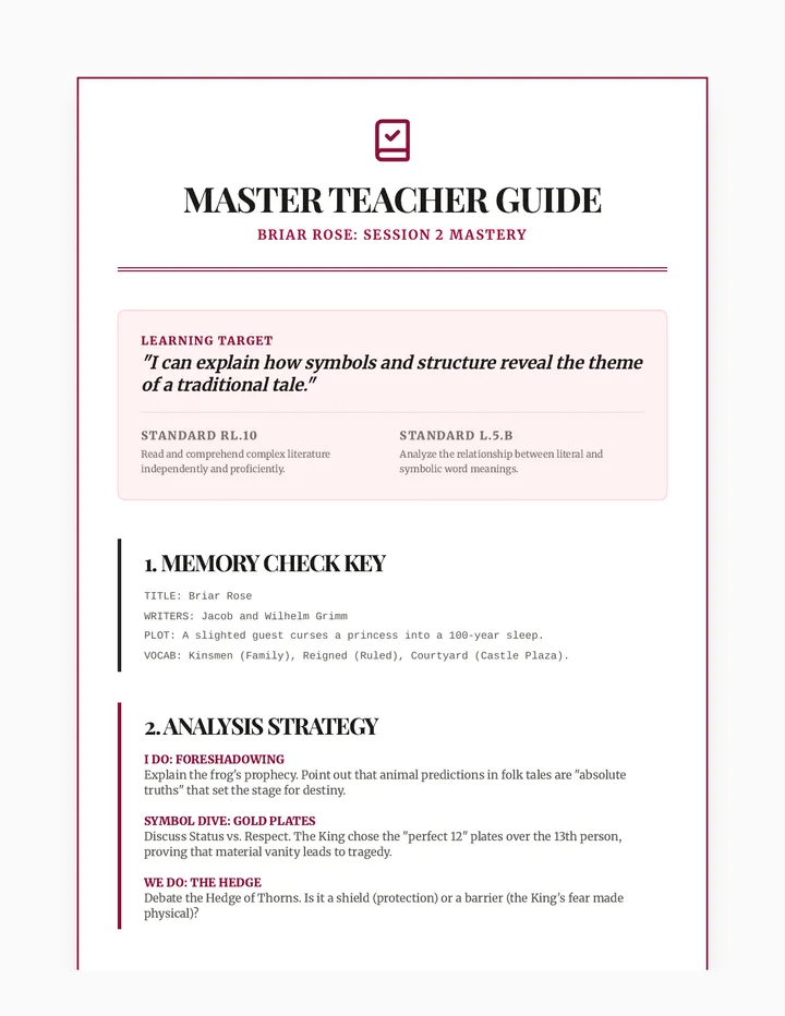 Briar Thorns Master Teacher Guide Final