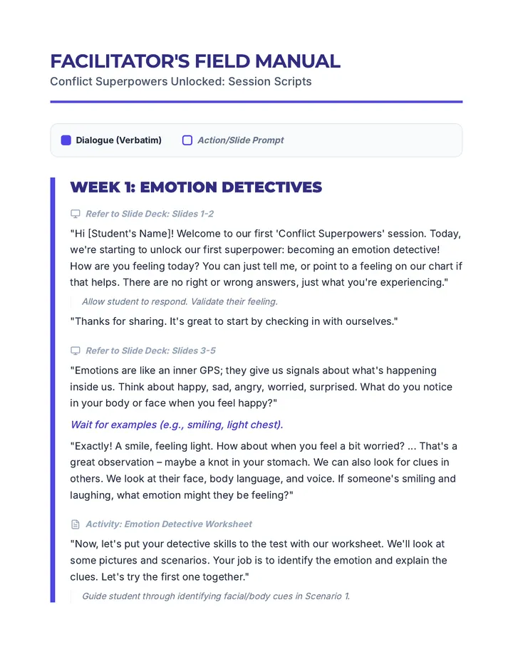 Conflict Superpowers Script