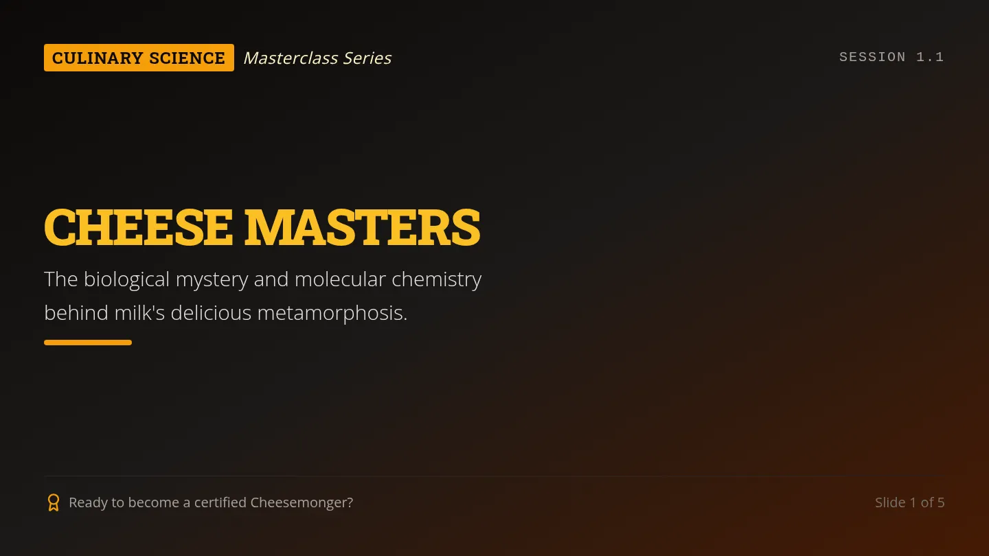 Cheese Chemistry Slides