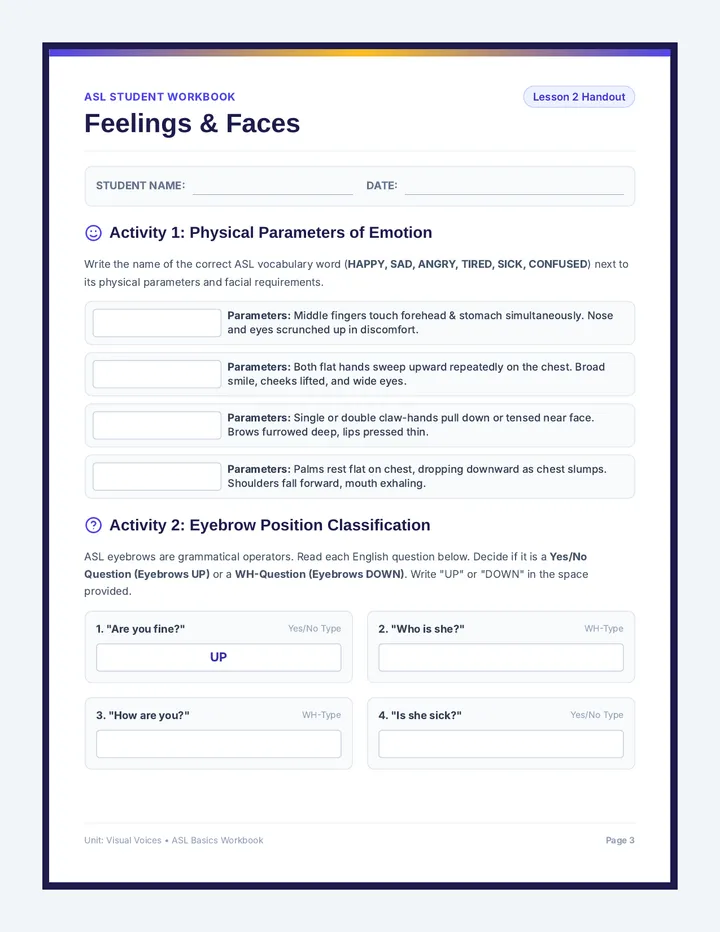 Feelings Faceoff Workbook