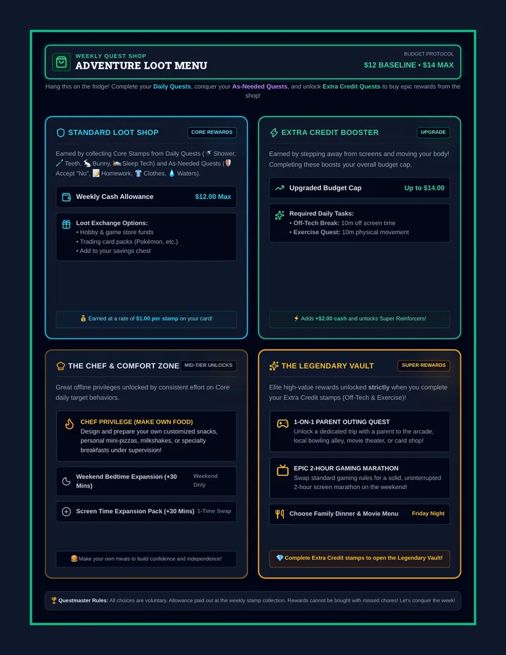 Loot Choice Menu Poster