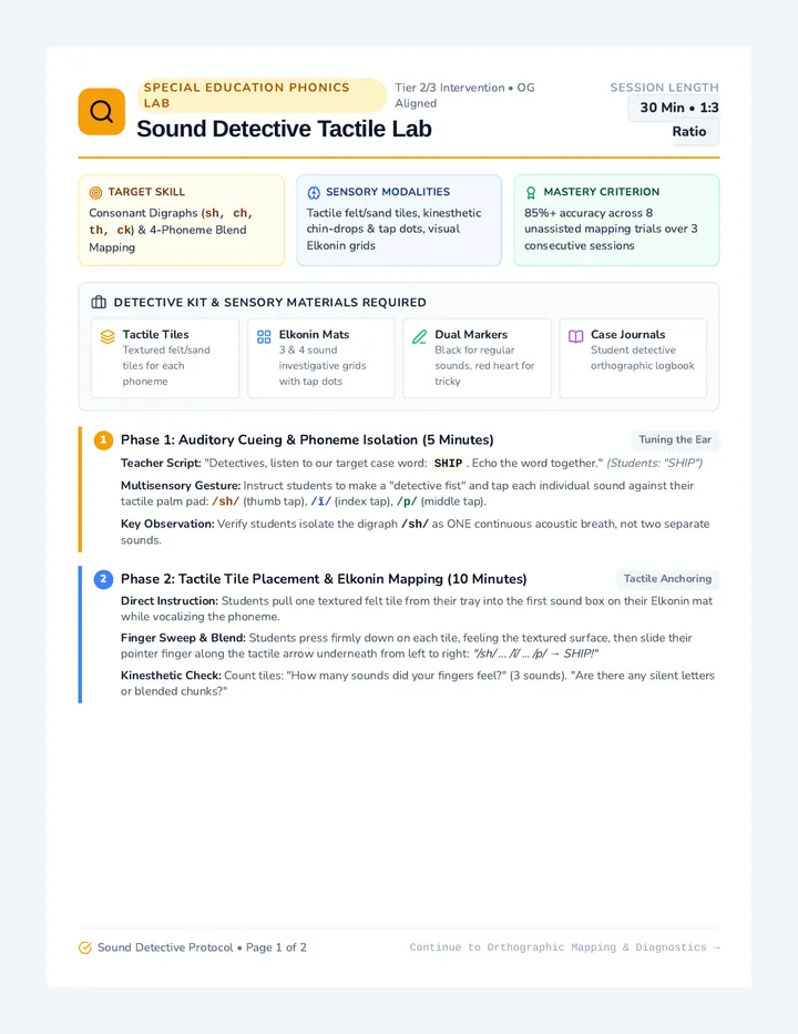 Sound Detective Lesson Plan