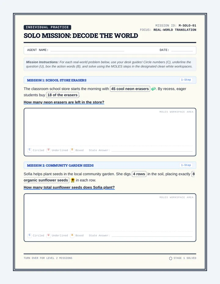 Decoder Mission Worksheet