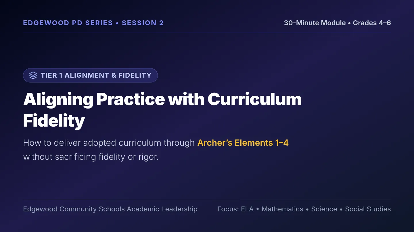 Curriculum Alignment Slides