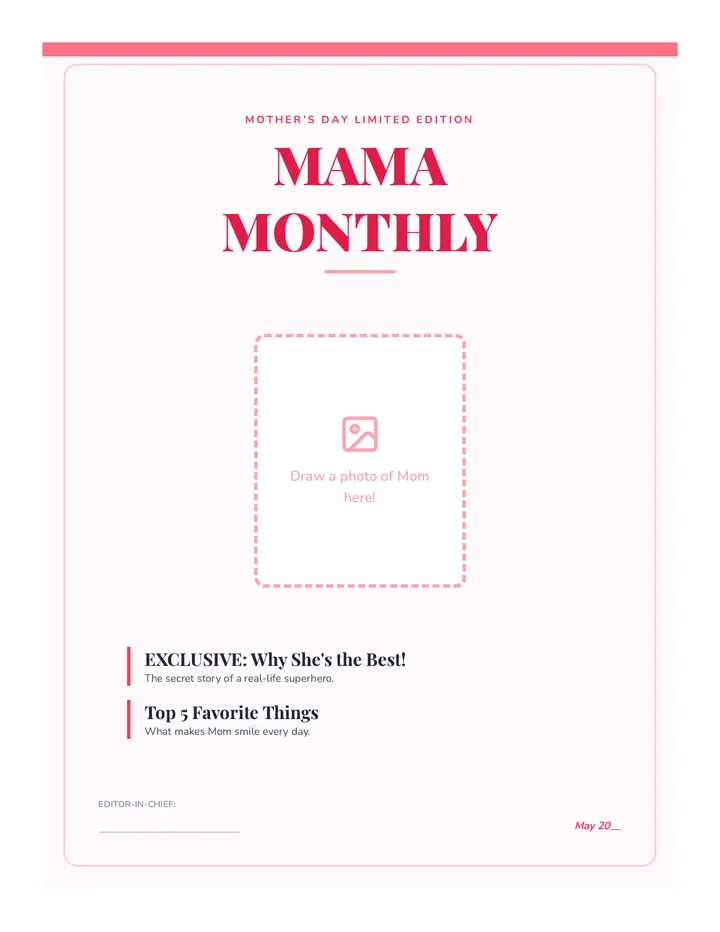 Mama Monthly Scaffolded Magazine