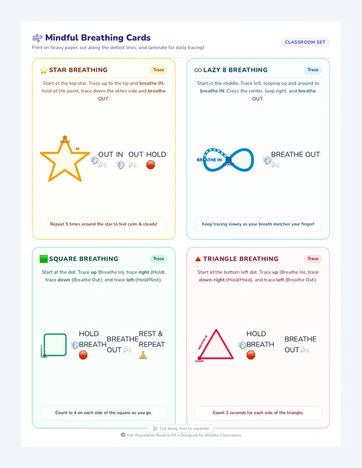 Mindful Breathing Cards
