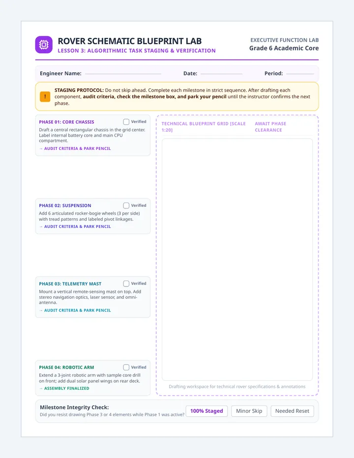 Robot Builder Direction Worksheet