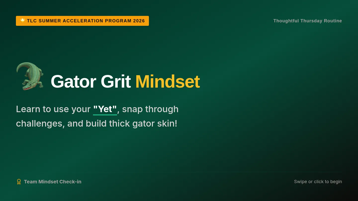 Gator Grit Mindset Slides