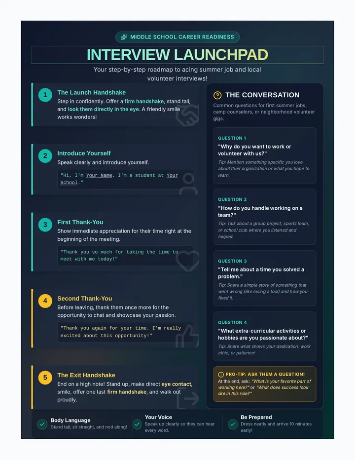 Interview Launchpad Anchor Chart