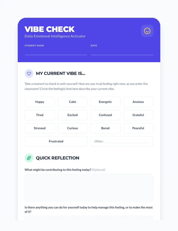 Vibe Check Warm-Up