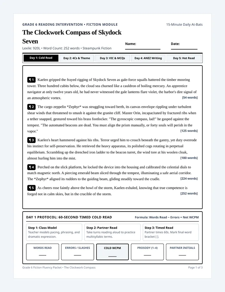 Clockwork Compass Student Packet