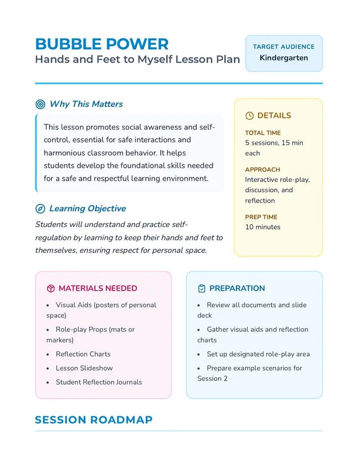 Bubble Power Lesson Plan