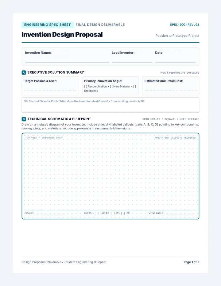 Design Proposal Blueprint