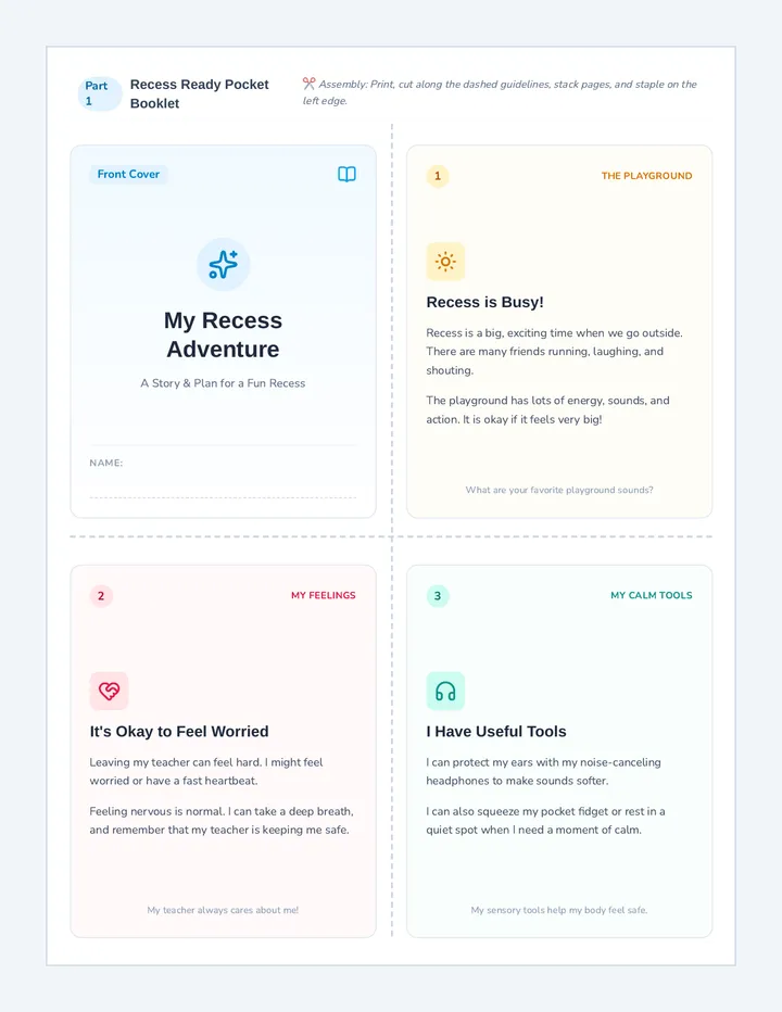 Recess Ready Pocket Booklet