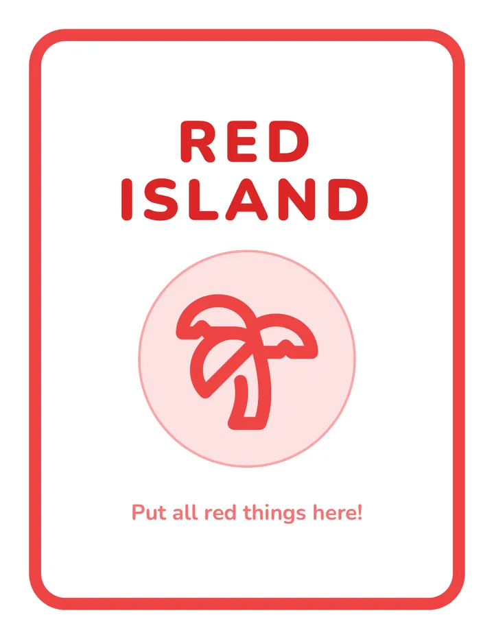 Color Island Mats Printable