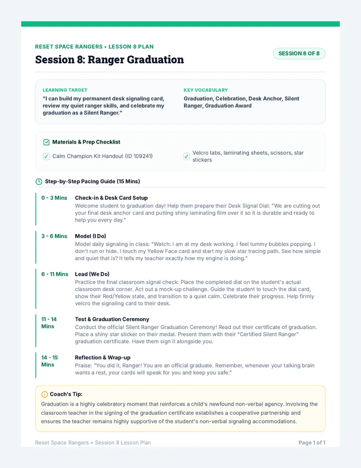 Session 8 Lesson Plan