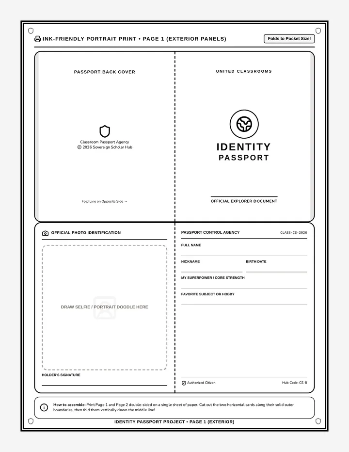 Identity Passport Worksheet