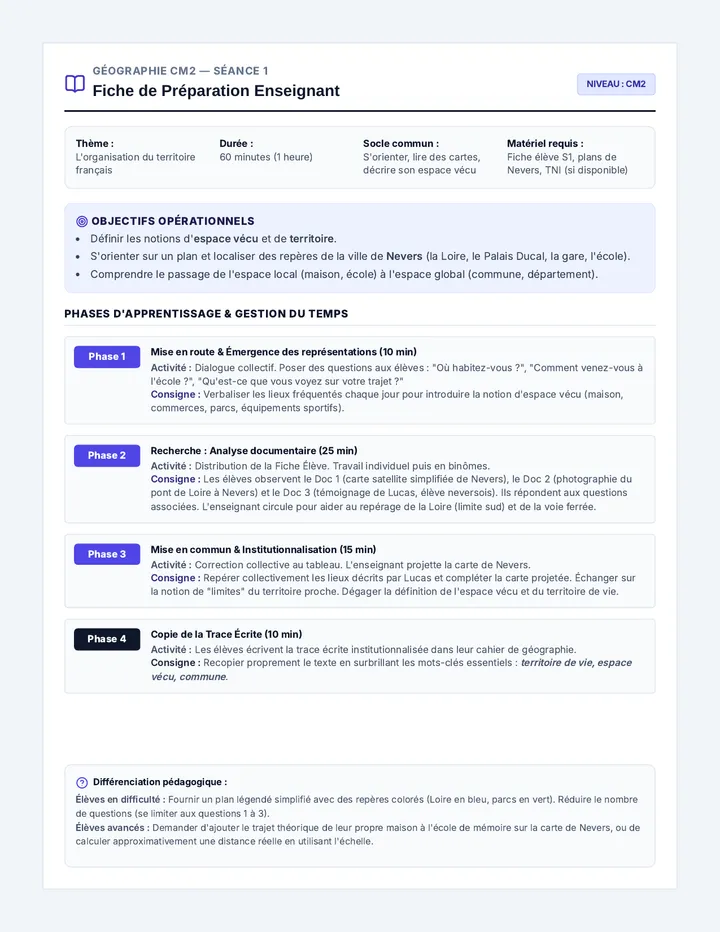 Nevers Seance 1 Fiche Prep