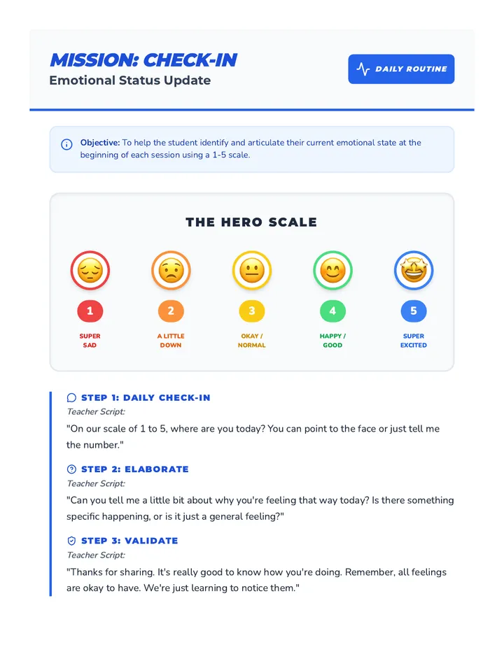 Emotional Check-in Activity