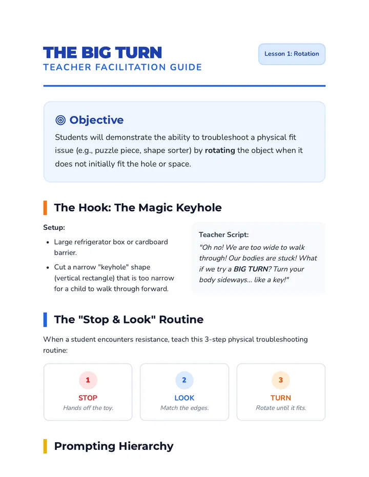 The Big Turn Teacher Guide