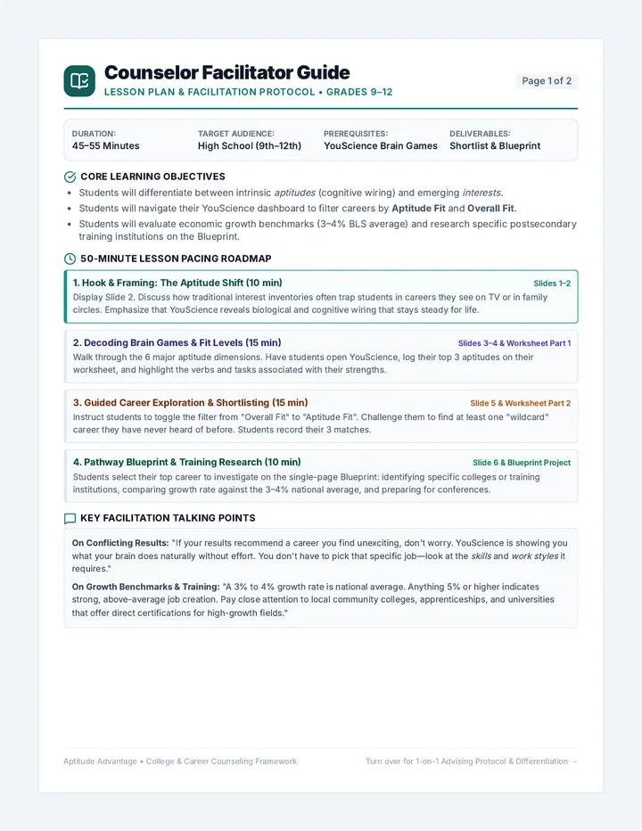 Counselor Facilitator Guide