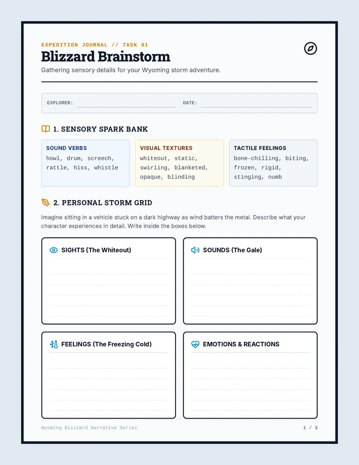 Blizzard Bound Explorer Packet