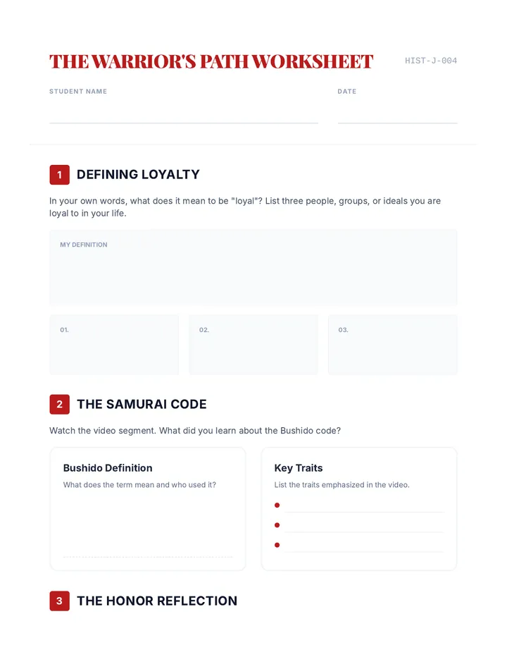 Code of the Classroom Worksheet