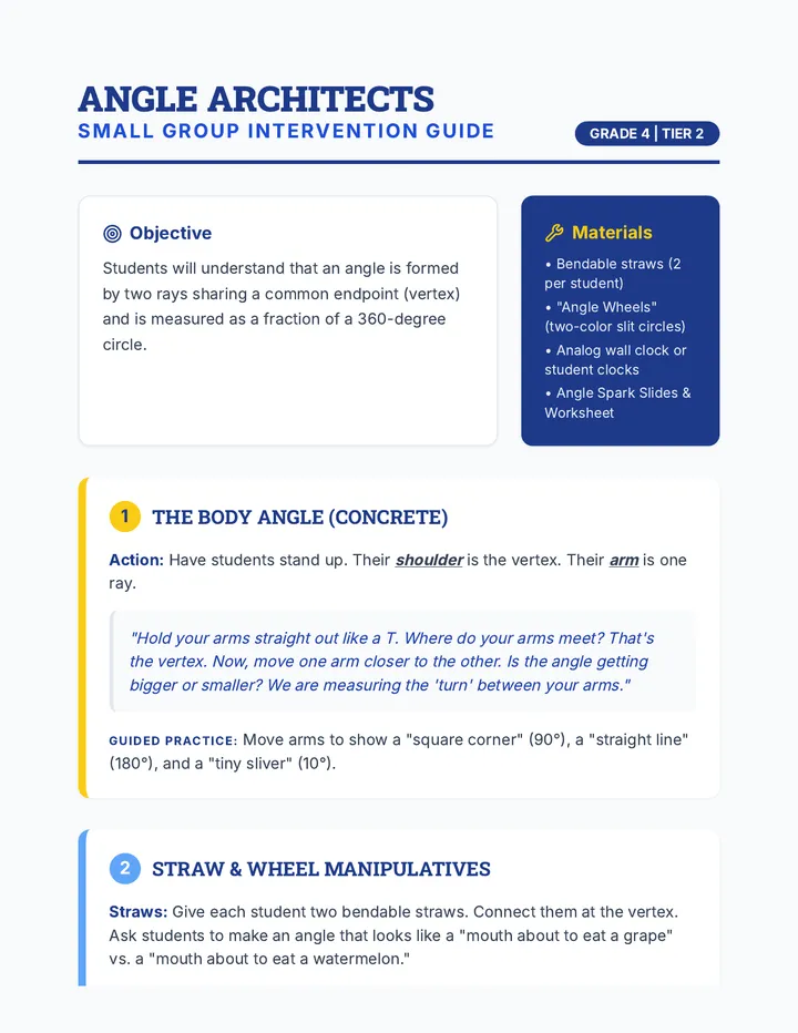 Angle Architects Teacher Guide