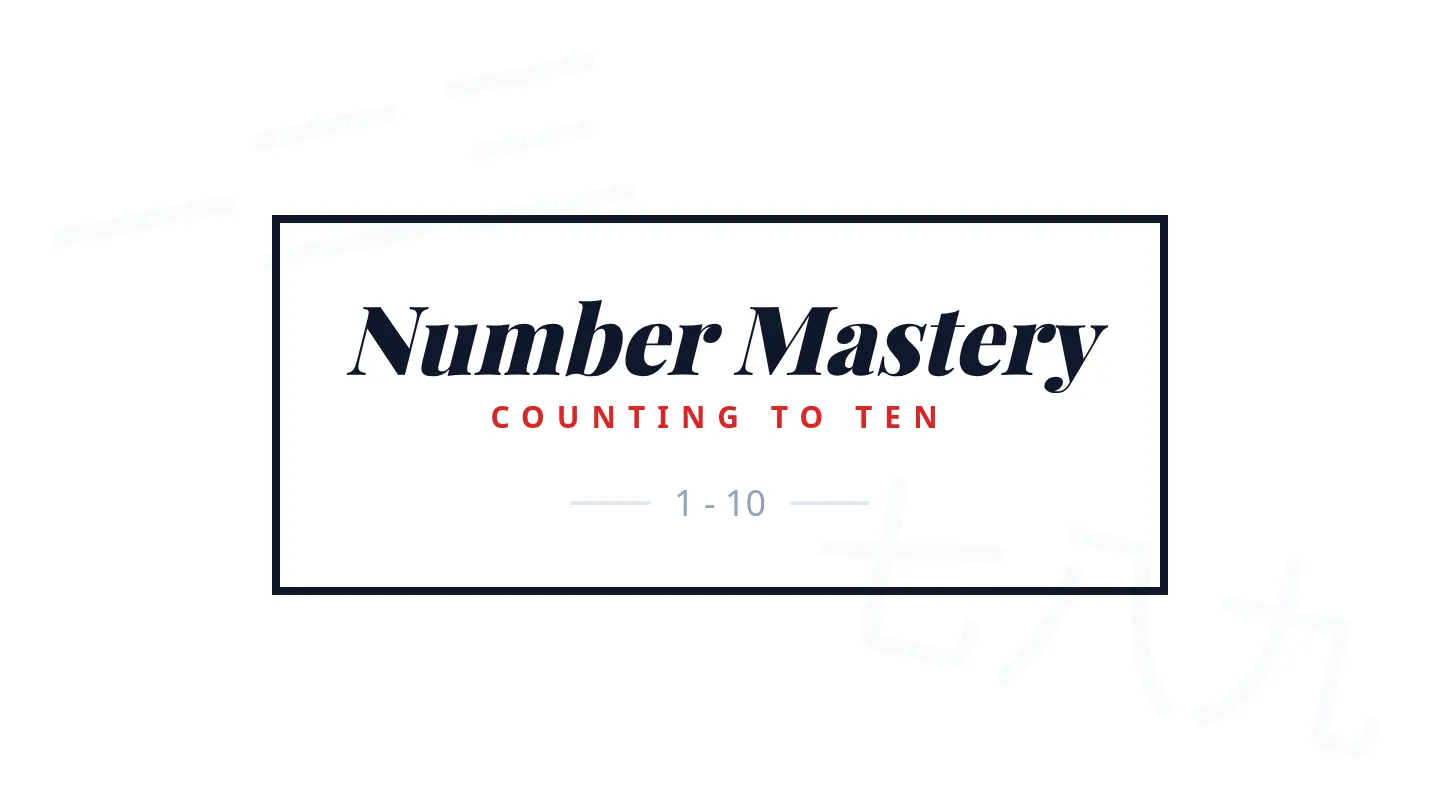 Numeral Mastery Slides