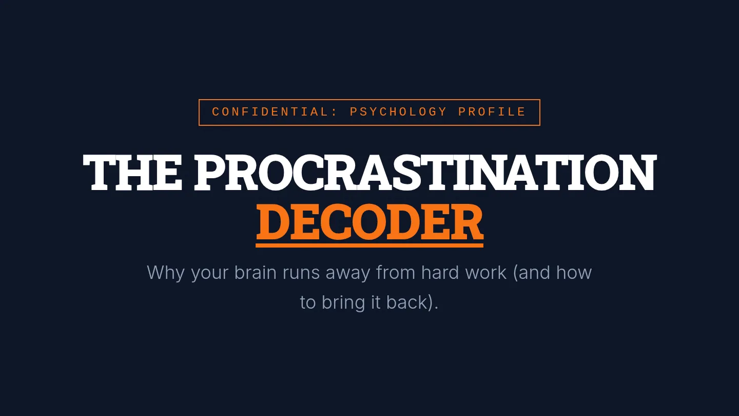 Procrastination Decoder Slides