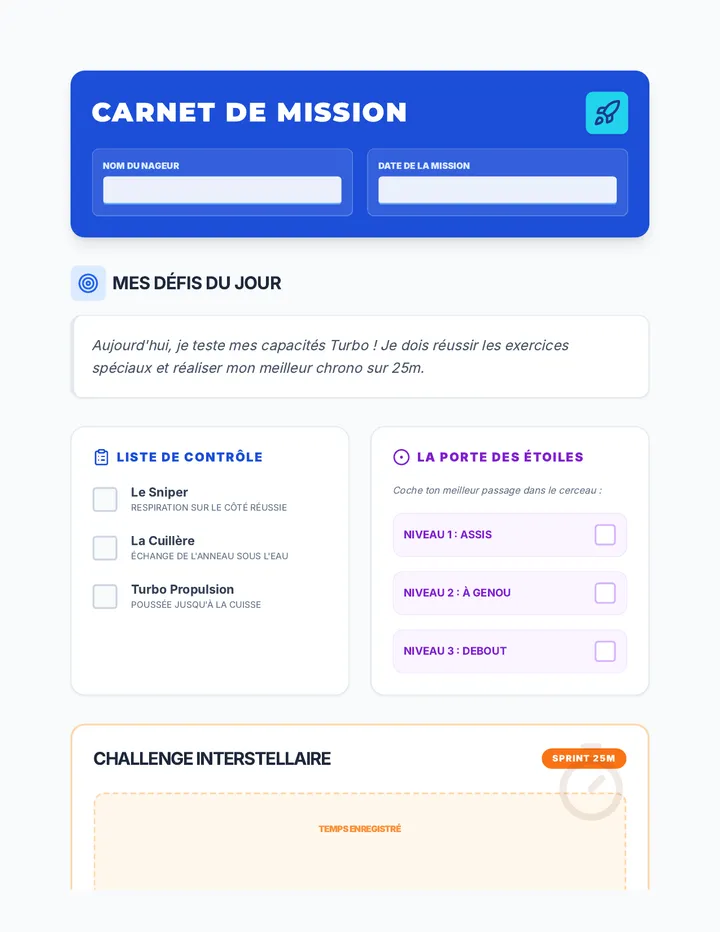 Carnet de Champion Student Log