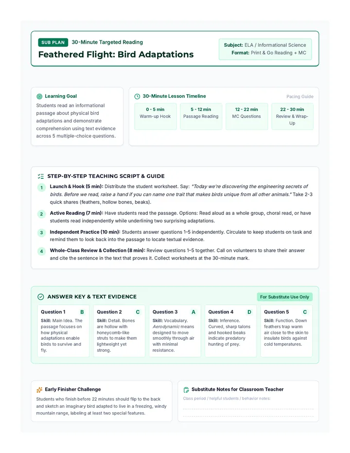 Feathered Flight Sub Guide