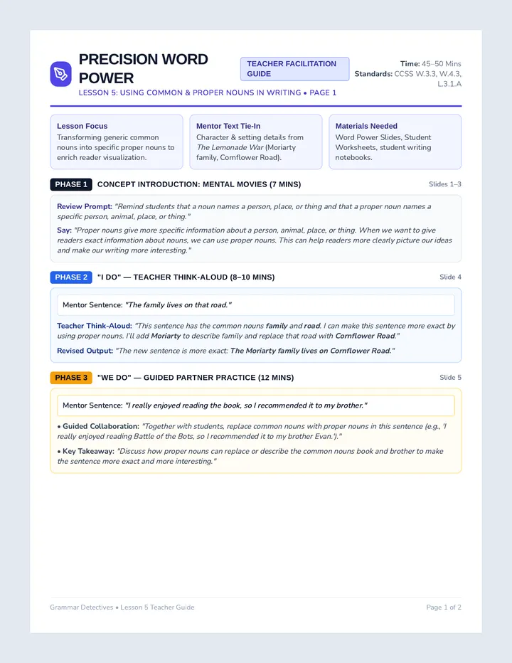 Precision Word Power Teacher Guide