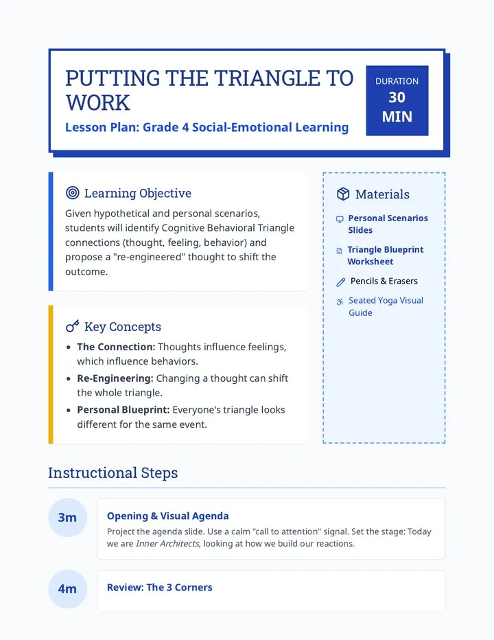 Putting Triangle to Work Lesson Plan